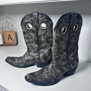 Durango Men’s Western Boots 10.5D Black Leather Cowboy Boots 12” Shaft Classic